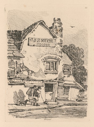 Tanulmányok könyve: 41. tábla, Bristol-i ház alkotó: John Sell Cotman