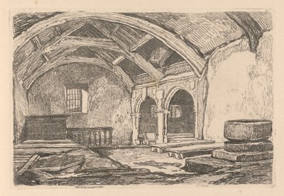 Liber Studiorum: Plate 42, Capel Carrig, Caernarvonshire, 1838 alkotó: John Sell Cotman