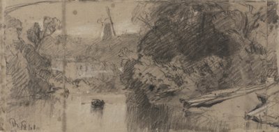 Folyói táj, valószínűleg Thorpe közelében, Norfolk államban alkotó: John Sell Cotman