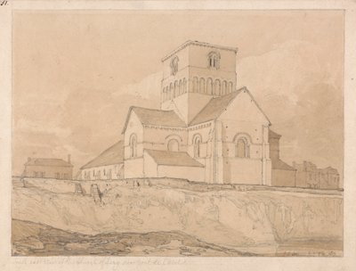 Délkeleti nézet a Lery-templomról, Normandia Pont-de-l