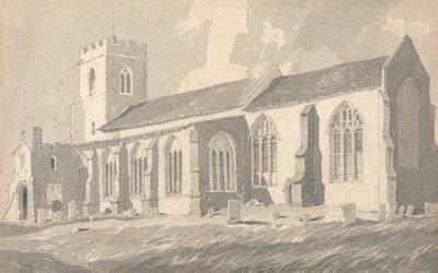 Catfield templom déli oldala, Norfolk alkotó: John Sell Cotman