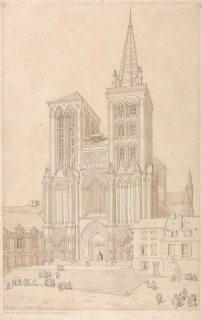 Szent Péter Lisieux-ben, Normandiában: Lisszabon: Nyugati homlokzat alkotó: John Sell Cotman