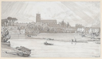 Beccles városa a hídról nézve, Suffolk alkotó: John Sell Cotman