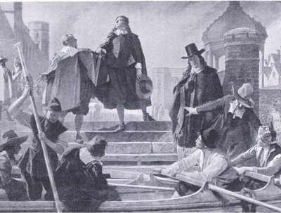 Az öt tag repülése, illusztráció a The History of the British People-ből, Waverley kiadásában, 1940 körül (litho) alkotó: John Seymour Lucas