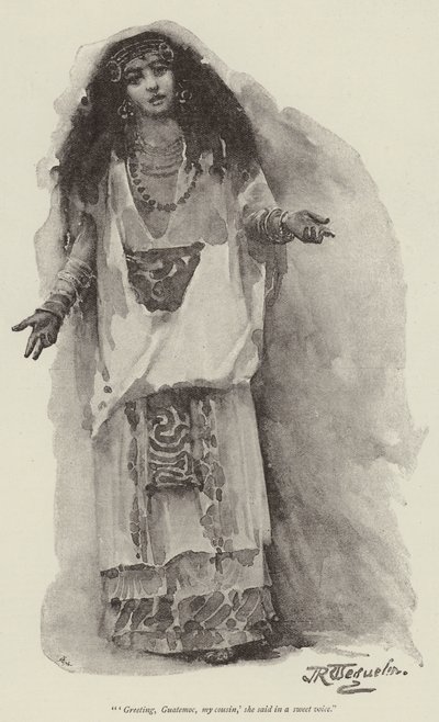 Montezuma lánya, H Rider Haggard alkotó: John Seymour Lucas