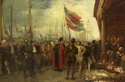 The Call to Arms – Plymouth Quay alkotó: John Seymour Lucas