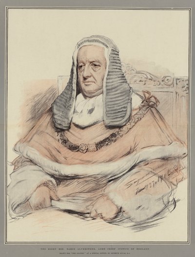 A méltó tisztelt Alverstone báró, Anglia főbírója alkotó: John Seymour Lucas