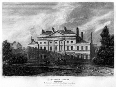 Lansdowne House, Westminster, London, 1815. alkotó: John Shury