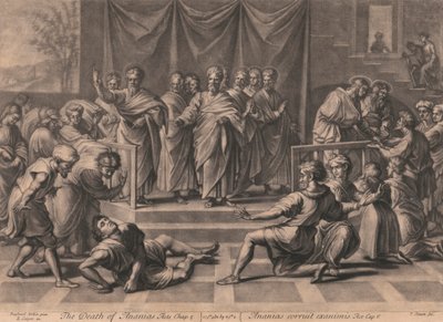 Ananias halála alkotó: John Simon