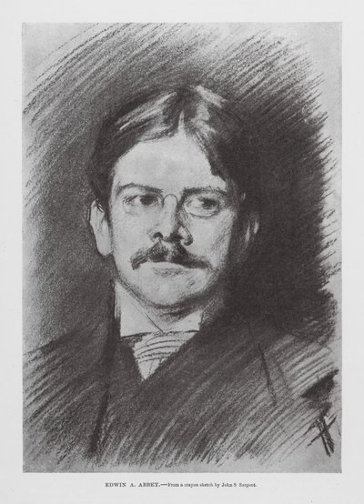 Edwin A Abbey (metszet) alkotó: John Singer (after) Sargent