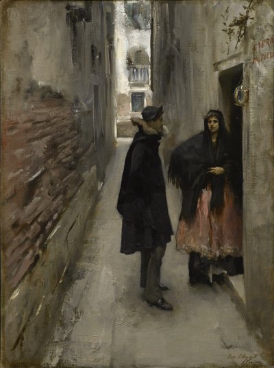 Egy utca Velencében alkotó: John Singer Sargent