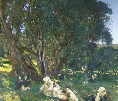Albán Olive Gatherers alkotó: John Singer Sargent