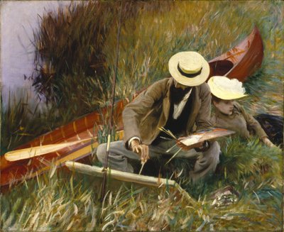 Egy szabadtéri tanulmány alkotó: John Singer Sargent