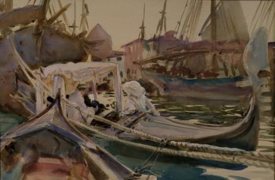 Miközben rajzolt a Giudeccára alkotó: John Singer Sargent
