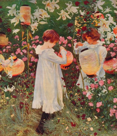 Szegfű, liliom, liliom, rózsa, 1885-86, 1938 alkotó: John Singer Sargent