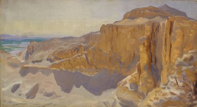 Sziklák Deir el Bahriban, Egyiptom, 1890-91 alkotó: John Singer Sargent