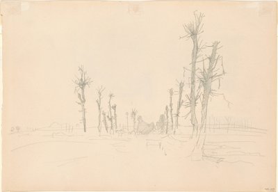 Pusztított táj [verso] alkotó: John Singer Sargent
