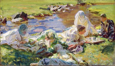 Dolce far niente, 1907 körül alkotó: John Singer Sargent