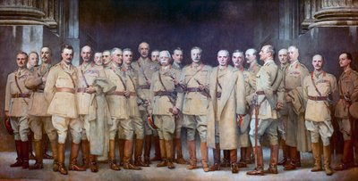 Az első világháború általános tisztjei alkotó: John Singer Sargent