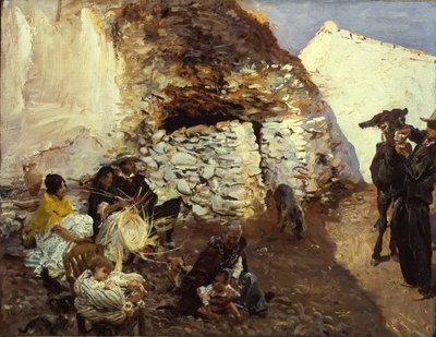 Cigánytábor, Granada, Spanyolország, 1912-13 alkotó: John Singer Sargent