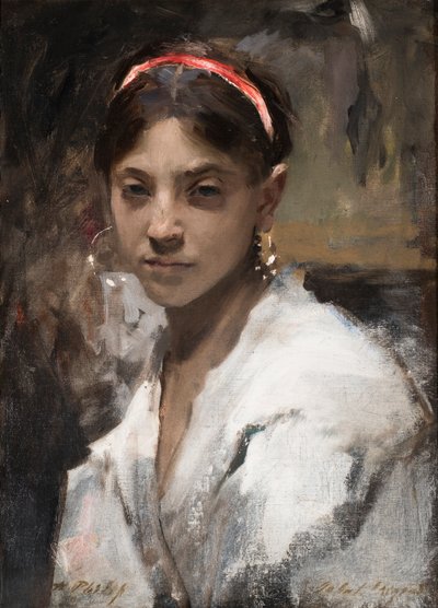 Egy capri lány feje, 1878 alkotó: John Singer Sargent