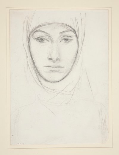 Egy nő feje alkotó: John Singer Sargent