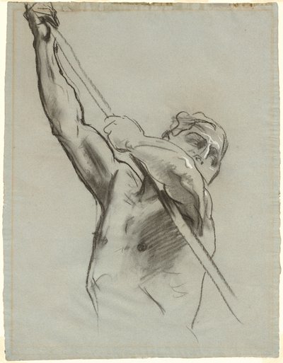 Férfi törzs rúddal alkotó: John Singer Sargent