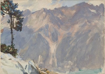 Hegyi táj alkotó: John Singer Sargent