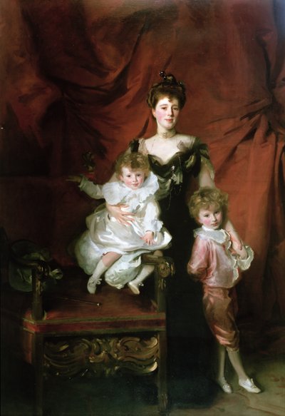 Mrs. William Marshall Cazalet és két gyermeke, Edward és Victor, 1900 alkotó: John Singer Sargent