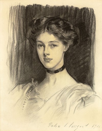 Eva Katherine Balfour, később Lady Buxton portréja alkotó: John Singer Sargent