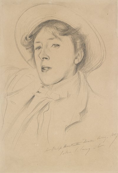 Vernon Lee portréja, 1889 alkotó: John Singer Sargent