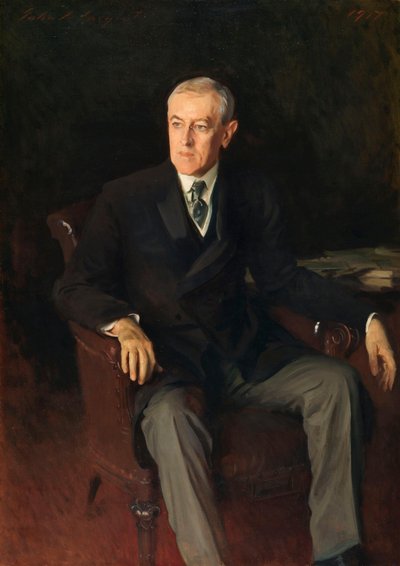 Woodrow Wilson (1856-1924) amerikai elnök portréja alkotó: John Singer Sargent
