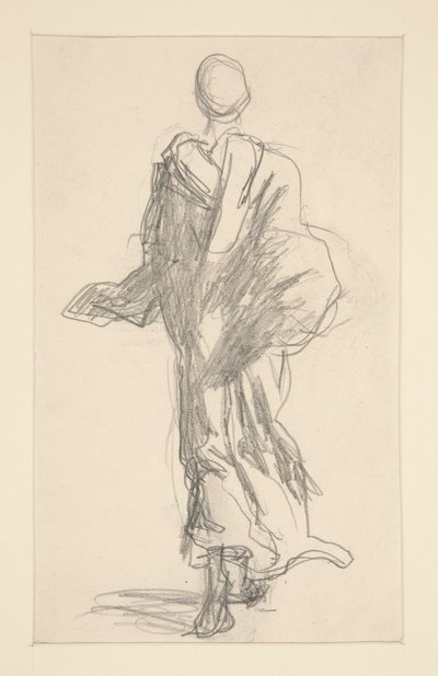 Egy terített figura hátulnézete alkotó: John Singer Sargent