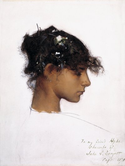 Rosina Ferrara, egy Capri lány feje alkotó: John Singer Sargent