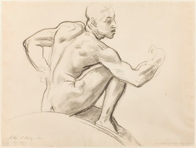 Ülő férfiakt alkotó: John Singer Sargent