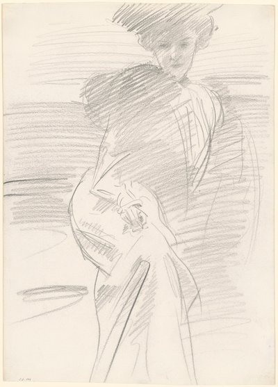Ülő Nő alkotó: John Singer Sargent