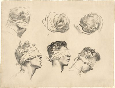 Tanulmányok a "Gassed" számára alkotó: John Singer Sargent