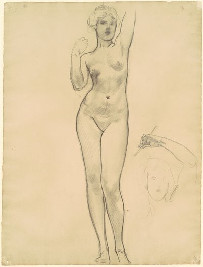 Aphrodité tanulmányai "Aphrodité és Erosz" számára alkotó: John Singer Sargent