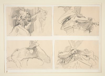 Cellini tanulmányai alkotó: John Singer Sargent