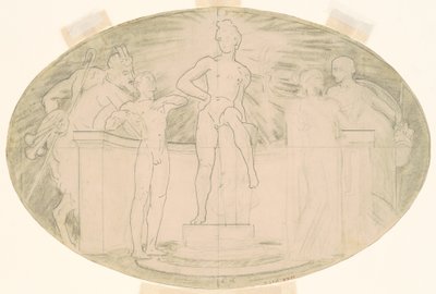 Tanulmány a klasszikus és romantikus művészethez c. 1921. alkotó: John Singer Sargent