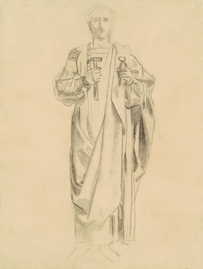 Tanulmány a megváltás dogmájához: Angyalok fríze [recto], 1895-1903. alkotó: John Singer Sargent
