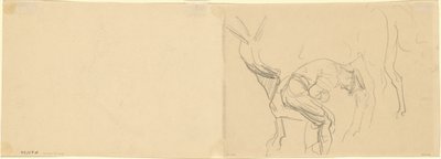 Tanulmány a „Kálvária lovak patkolása elöl” című tanulmányhoz [verso] alkotó: John Singer Sargent