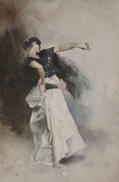 Tanulmány a "Spanyol táncos" számára alkotó: John Singer Sargent