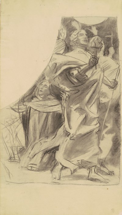 Tanulmány a vallás diadalához, c. 1903-1916. alkotó: John Singer Sargent