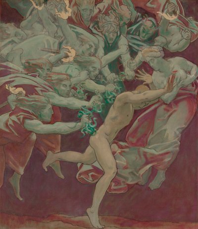 Tanulmány a Bostoni Szépművészeti Múzeum számára, Falfestmények: Orestes and the Furies alkotó: John Singer Sargent