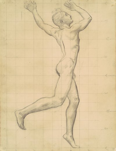 Apollo-tanulmány Apollo és Daphne számára, c. 1918. alkotó: John Singer Sargent