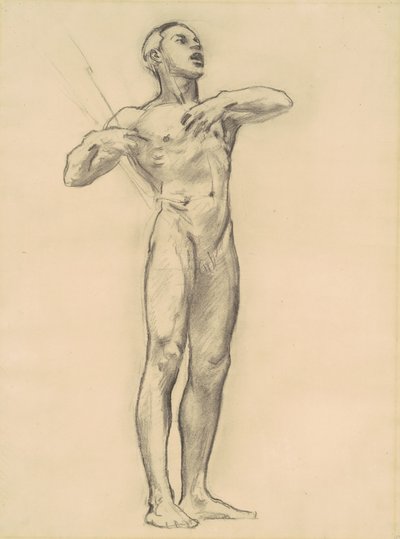 Orpheus tanulmánya a klasszikus és romantikus művészethez, c. 1921. alkotó: John Singer Sargent