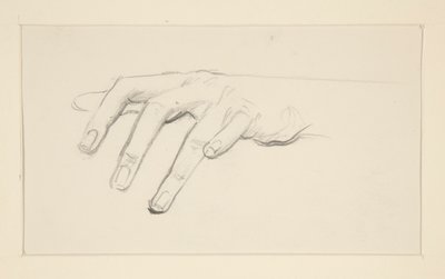 Egy kéz tanulmányozása alkotó: John Singer Sargent