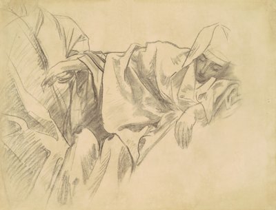 Tanulmány a keresztrefeszítésről a rózsafüzér tizenöt misztériumához, 1903-1916. alkotó: John Singer Sargent