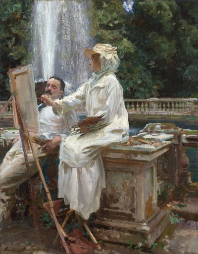 A szökőkút, Villa Torlonia, Frascati, Olaszország alkotó: John Singer Sargent